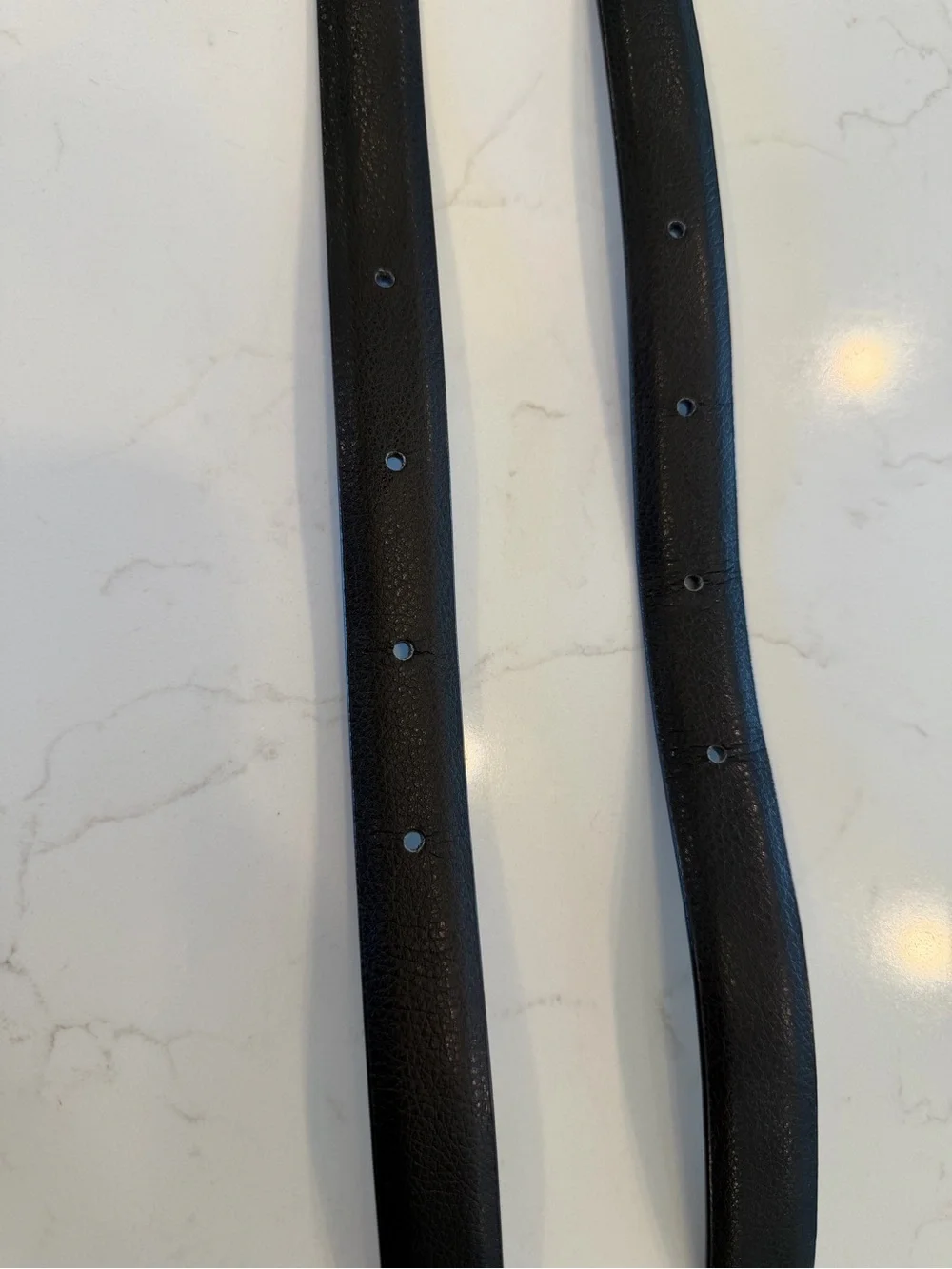 Boys Black Belts with Silver Buckles - 2 Pairs